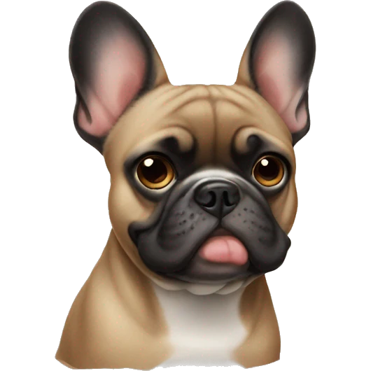 frenchie dog side eye emoji
