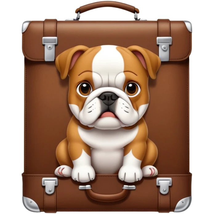 briefcase bulldog inglés emoji
