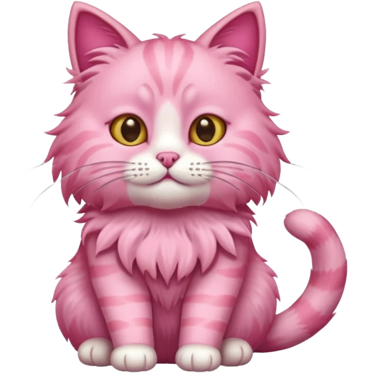 Pink cat emoji