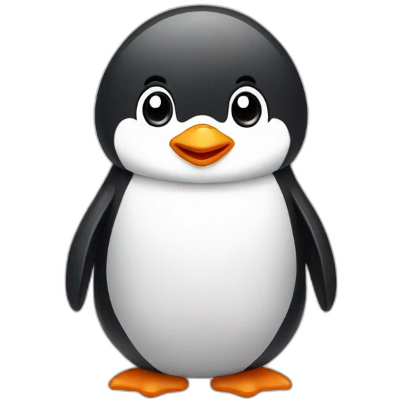 Cute little penguin emoji