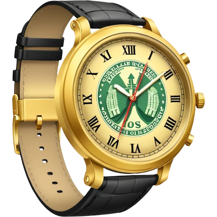 reloj con dolares emoji