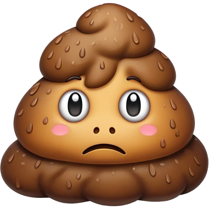 Sad poo emoji