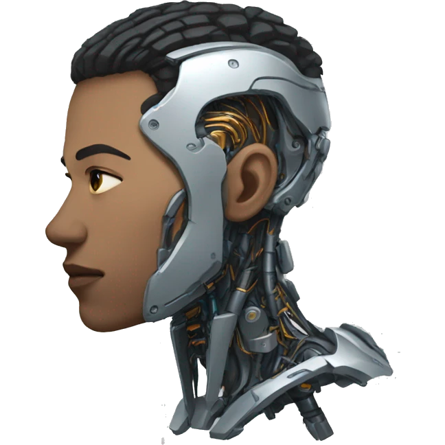 cyborg mindblowing emoji