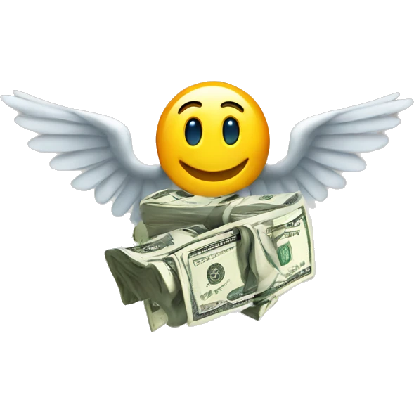 Money with wings emoji