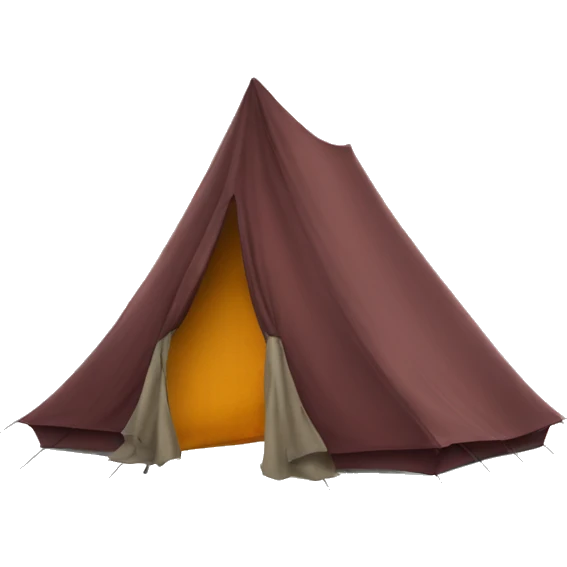 10 written  on  tent emoji