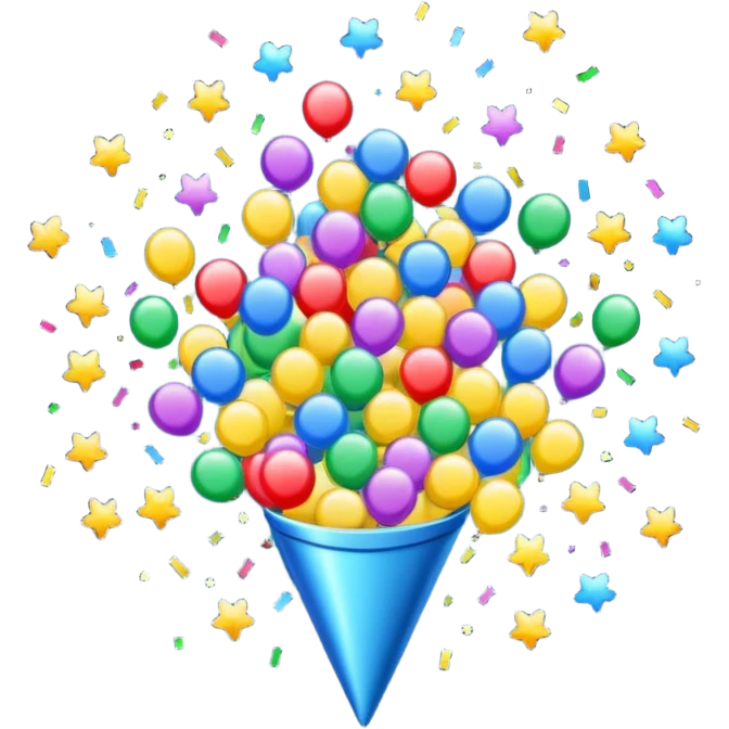 Celebration confetti emoji