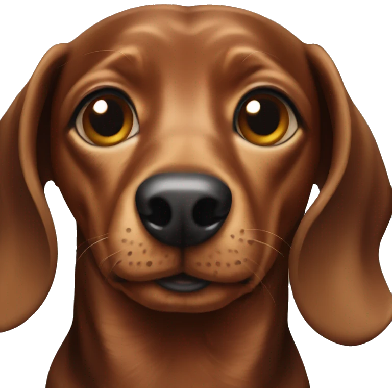 black brown dachshund emoji