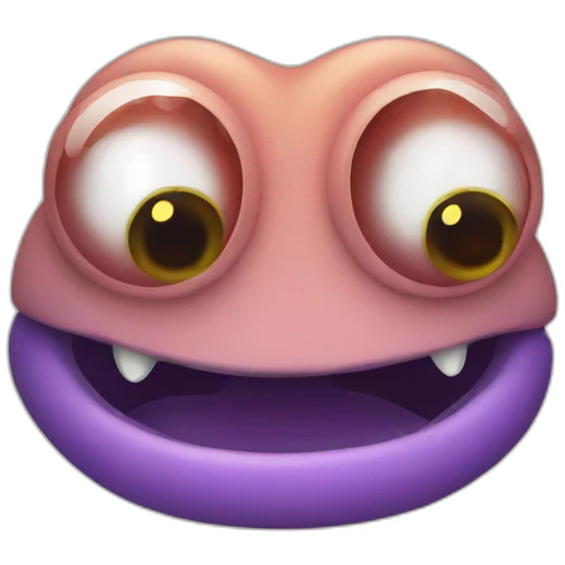 friendly worm emoji