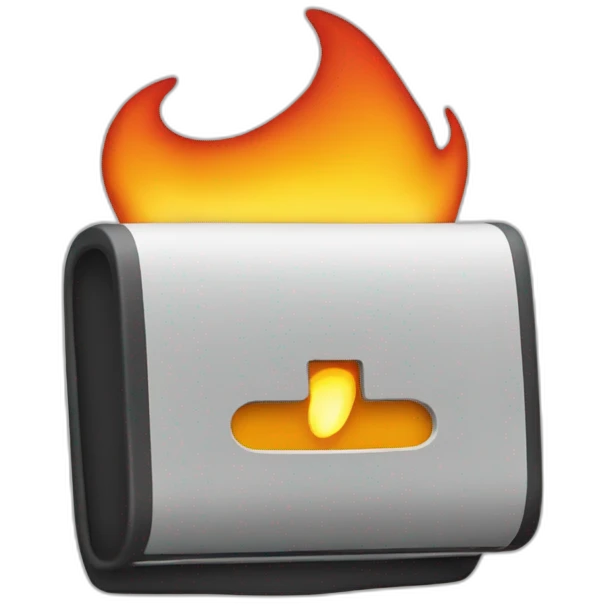 pager emoji on fire emoji