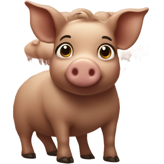Brown pigs emoji