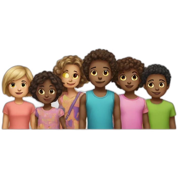 7-kids emoji | AI Emoji Generator