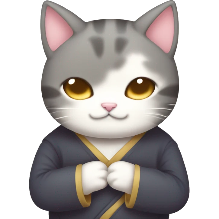 sleepy cute kitty cat Japanese kawaii shy cute blushy emoji