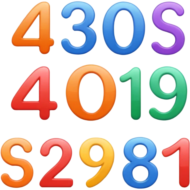 some numbers emoji