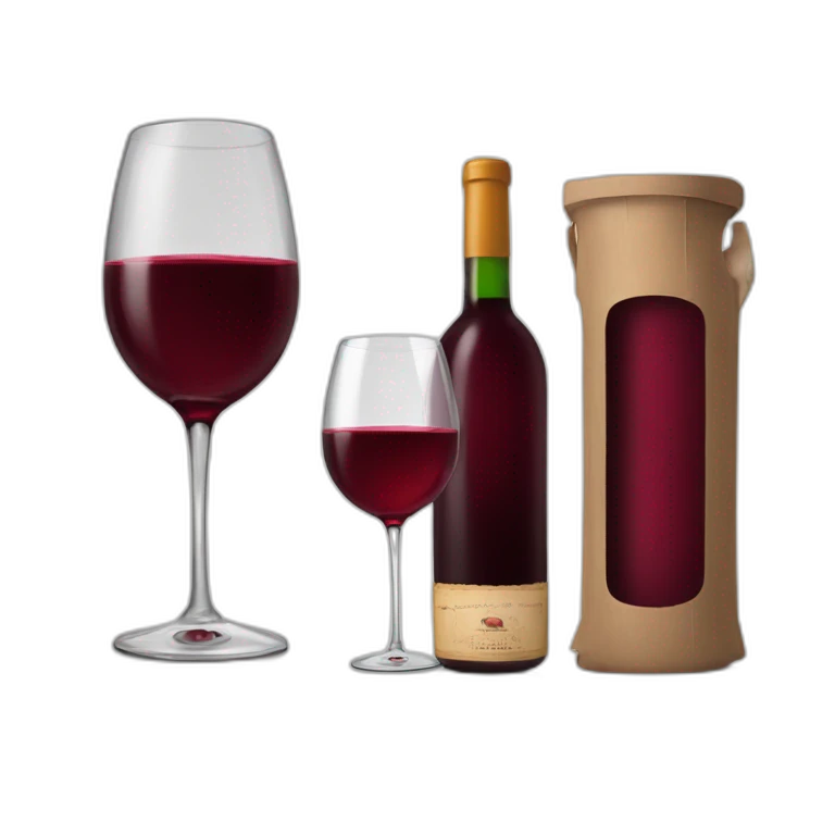 bouteille de vin rouge brisée emoji