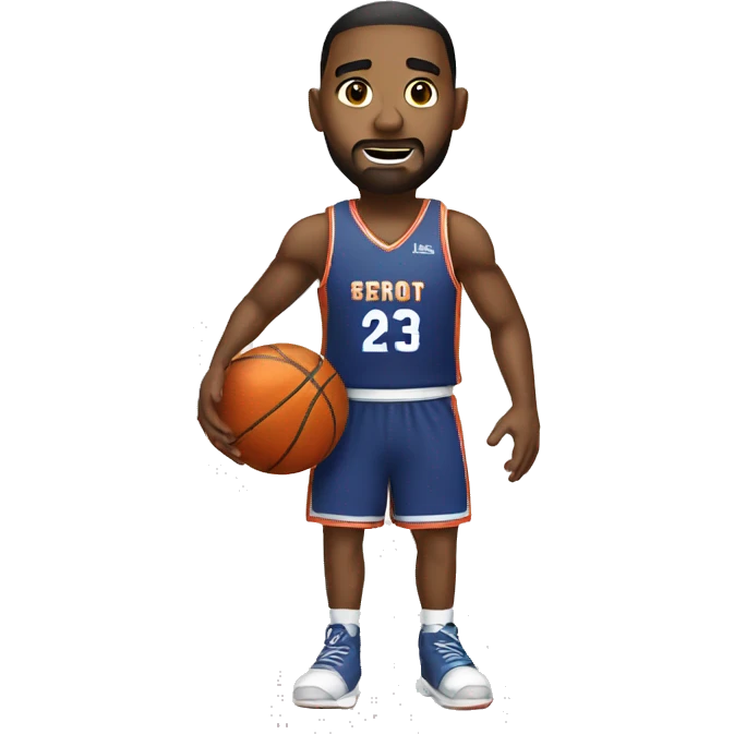 basketball player with ball emoji