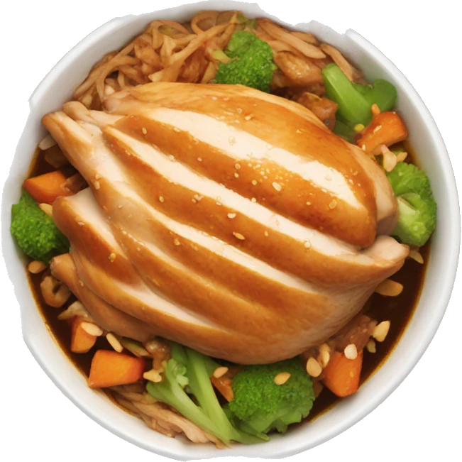 Chicken teriyaki bowl  emoji