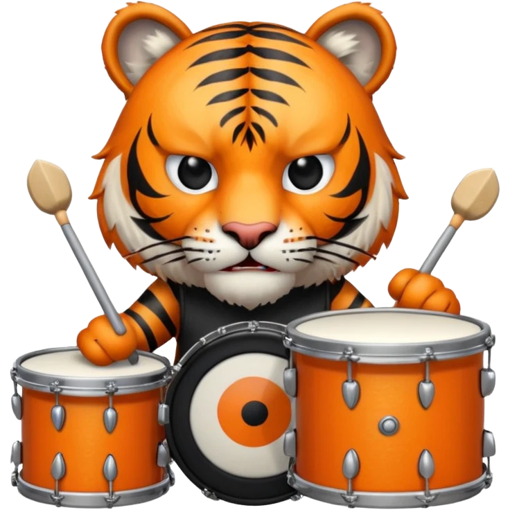 rockstar tiger who plays drumds emoji