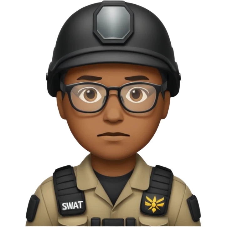 swat with glasses emoji