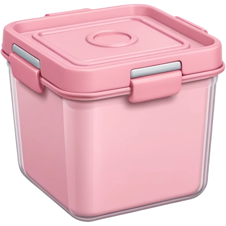 pastel pink food container emoji