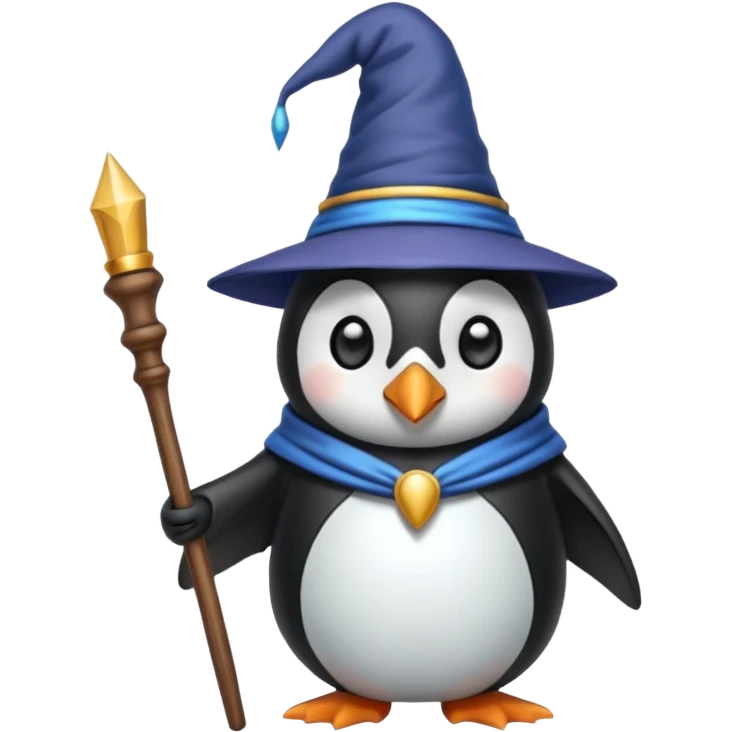 Penguin Wizard emoji