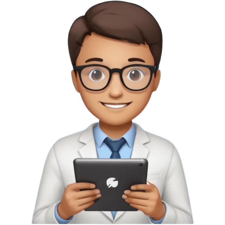 A focused person analyzing rising charts emoji emoji