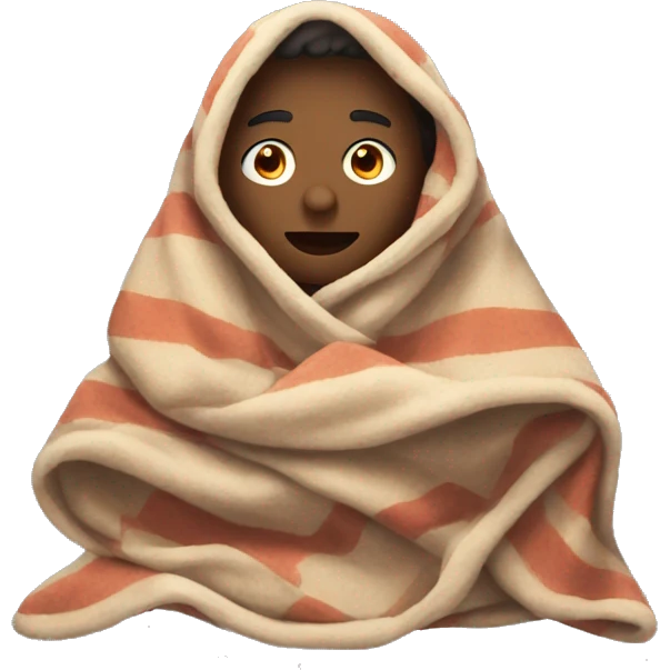 person in blanket emoji