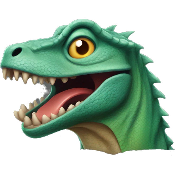 screaming lizard emoji