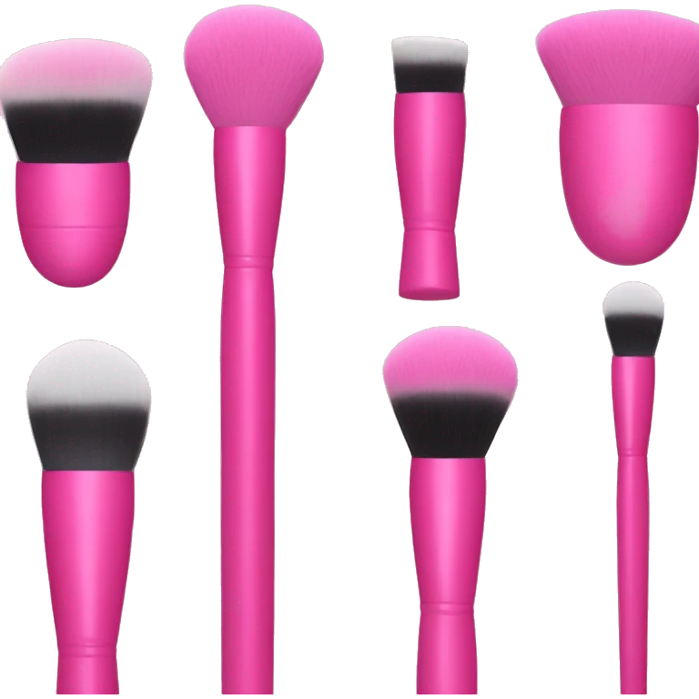 Pink makeup brushes emoji