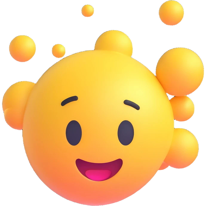 3D emoji of the word AIR, soft pastel colors, bubbly and airy appearance, floating emoji