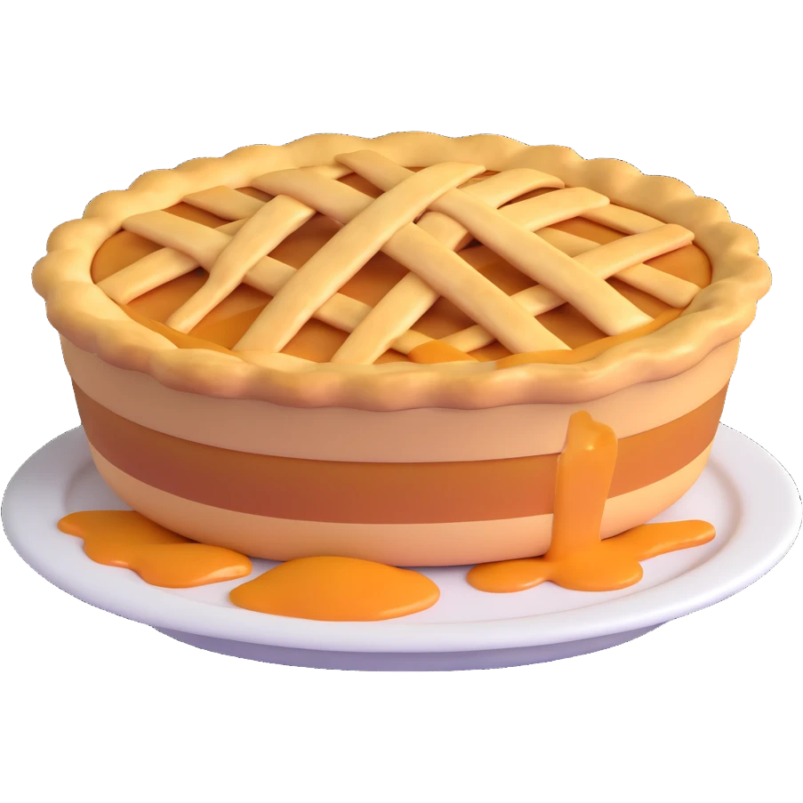 steaming apple pie with cinnamon emoji