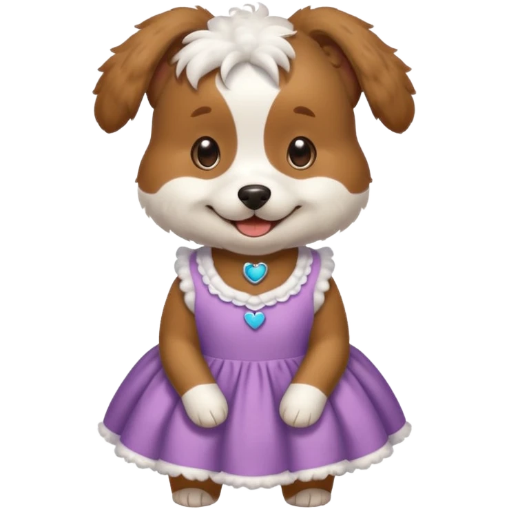dog in a dress emoji