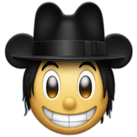 Mickey Mouse as Micheal Jackson emoji