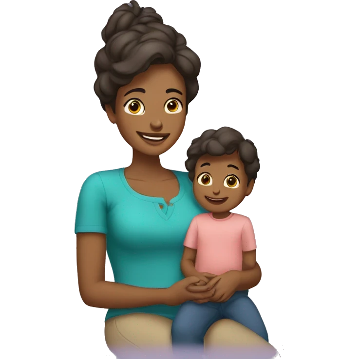 Mãe e filho emoji