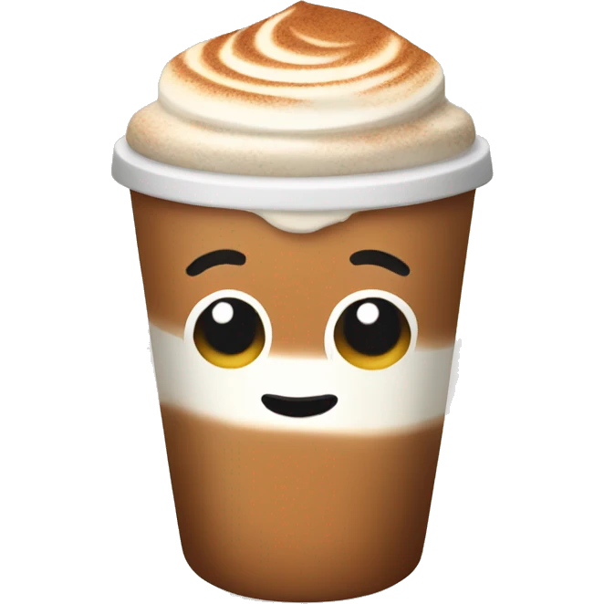 Cinnamon latte emoji