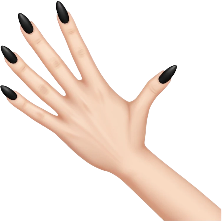 Scary black arm with hooked fingers emoji