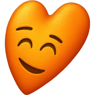 Orange heart emoji