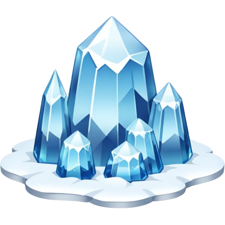 Snow on the ground flat emoji