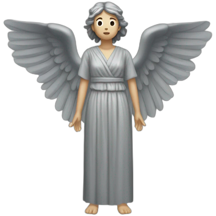 Asian weeping angel full body emoji