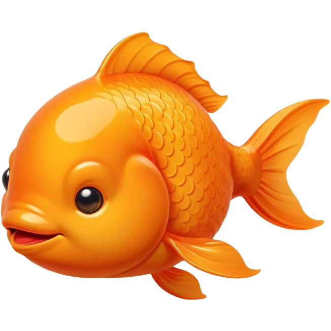 Meme-Worthy Cute Sleeping Orange Goldfish Portrait Emoji, Head resting peacefully with a contented smile, showcasing a streamlined, graceful body with a luxuriously soft vibrant orange hue, eyes closed in a serene, floating nap, Simplified yet hilariously adorable features, highly detailed, glowing with a soft, drowsy light, high shine, relaxed and utterly lovable, stylized with an air of playful laziness, bright and heartwarming, soft glowing outline, capturing the essence of a comically sleepy goldfish, so meme-worthy it feels like it could instantly become the next viral sensation of adorable slumber! emoji