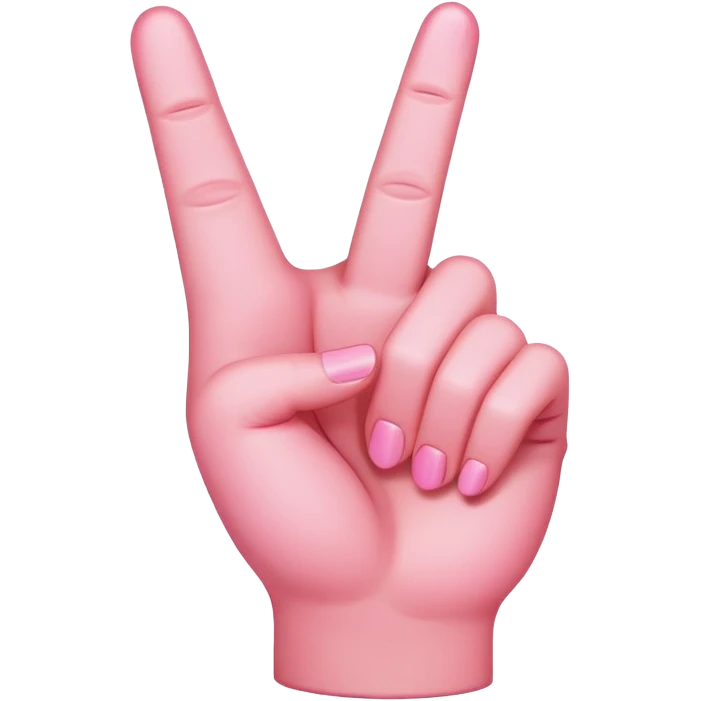 Pink middle finger  emoji