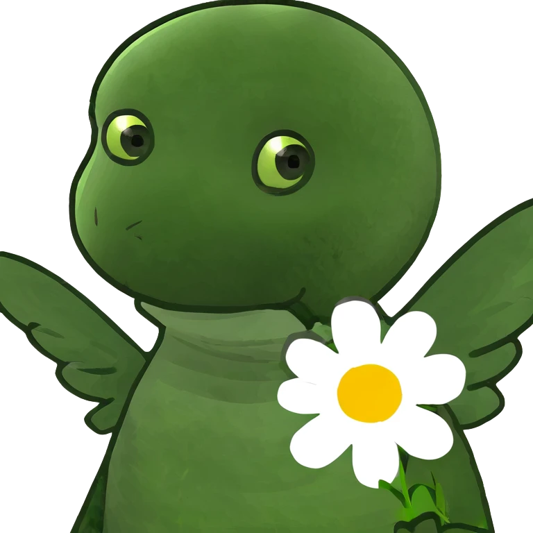 Angel with flower emoji