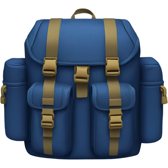 Dark blue tactical backpack  emoji