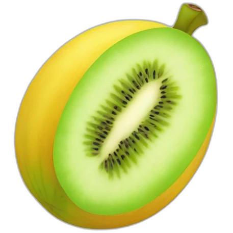 Banan melon kiwi citron emoji