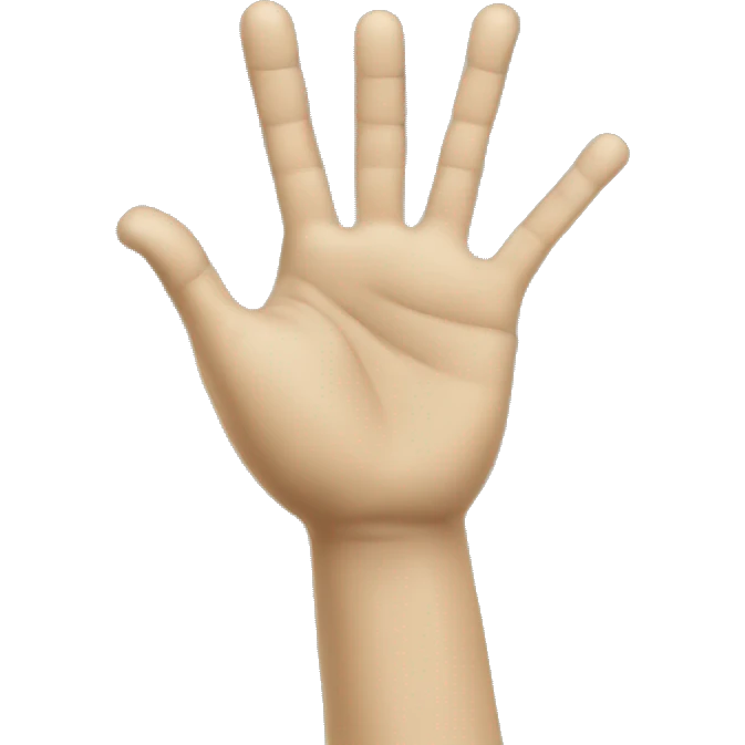 Neo from matrix holding up handpalm emoji
