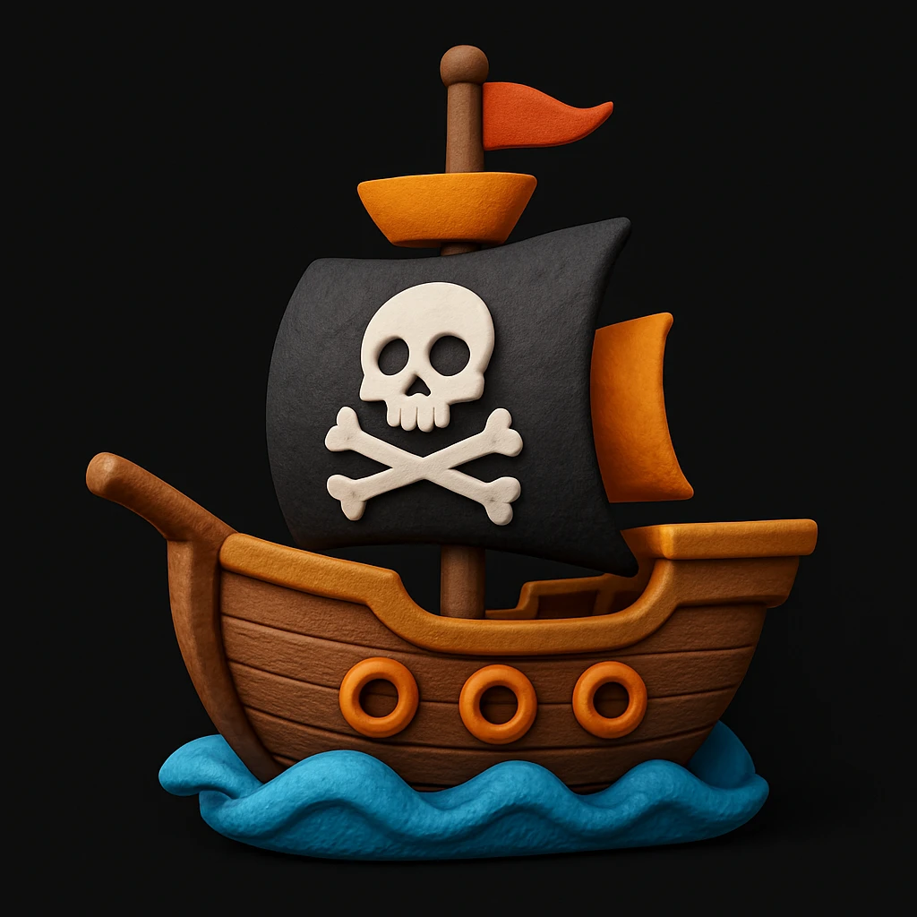 pirate ship emoji