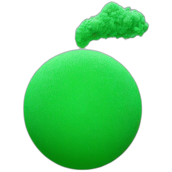 green powder ball emoji
