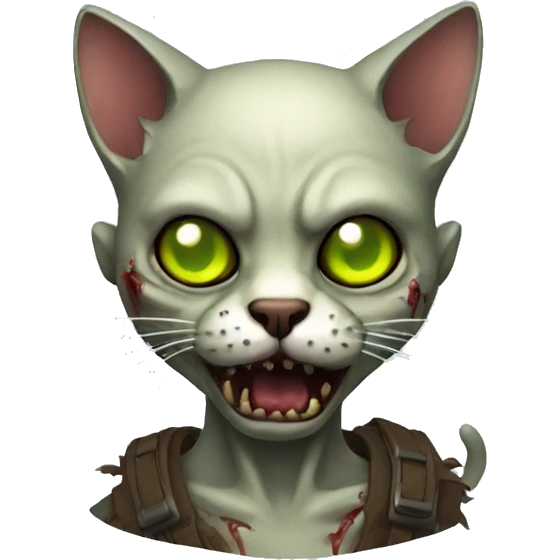 cat zombie emoji