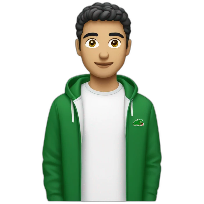 algerian Guy with Lacoste emoji