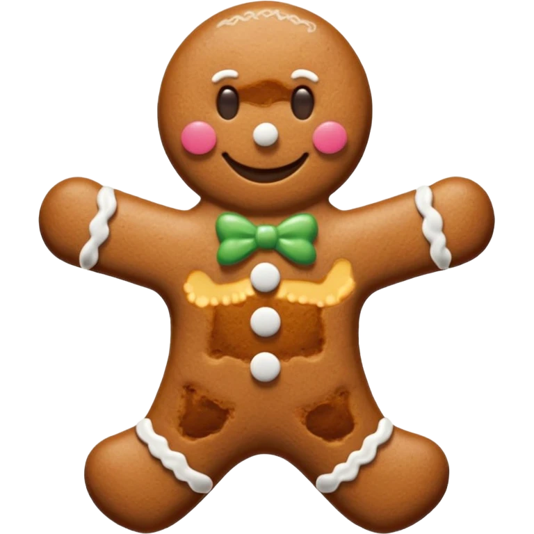 gingerbread man emoji