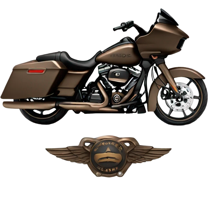 Road glide Harley black bronze rims emoji